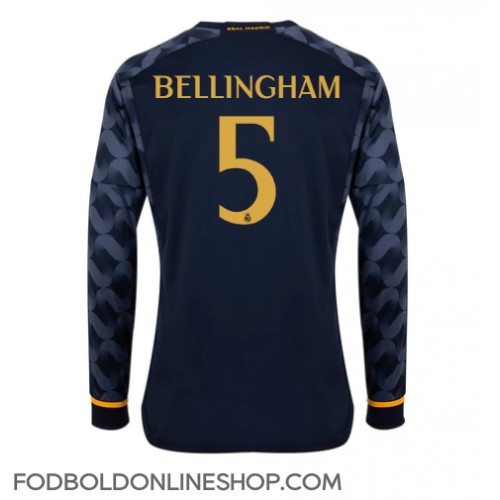 Real Madrid Jude Bellingham #5 Udebanetrøje 2023-24 Langærmet